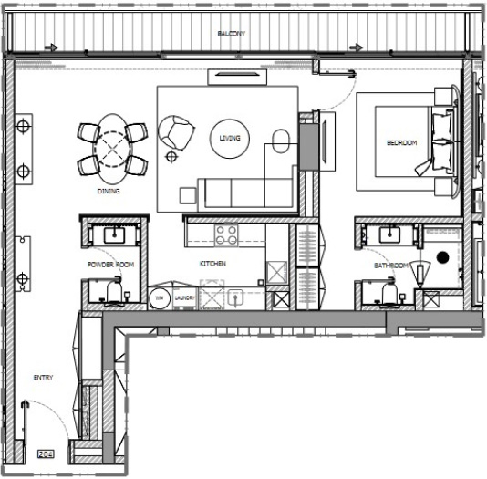 3 & 4 Bedroom  Apartments Floor Plan